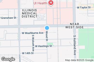 Map image of the property - 1227 S Wood St