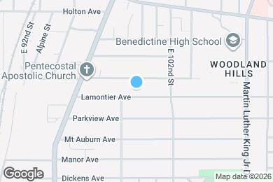 Map image of the property - 9805 Lamontier Ave