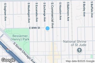 Map image of the property - 8915 S Exchange Ave