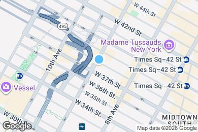 Map image of the property - 498 9th Ave