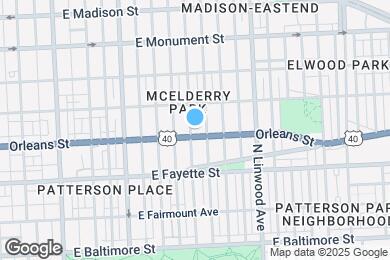 Map image of the property - 407 N Lakewood Ave