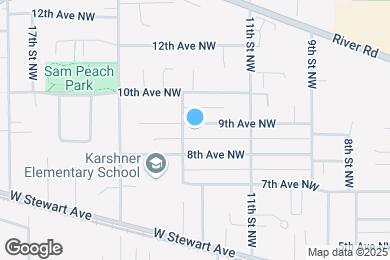 Map image of the property - 1216 9th Ave NW