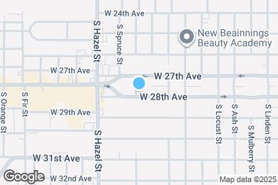 Map image of the property - 1907 W 28th Ave