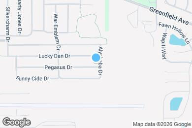 Map image of the property - 11532 Pegasus Dr