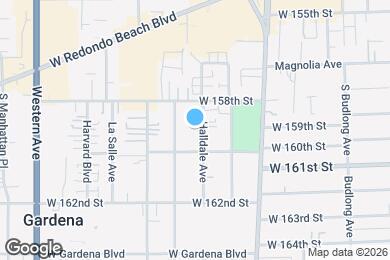 Map image of the property - 15903 Halldale Ave