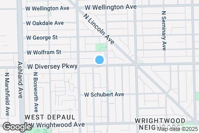 Map image of the property - 1323 W Diversey Pky