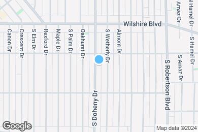 Map image of the property - 220 S Doheny Dr