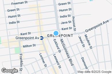 Map image of the property - 202 Greenpoint Ave