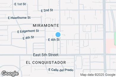 Map image of the property - 3555 E 4th St