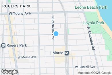 Map image of the property - 7021 N Greenview Ave