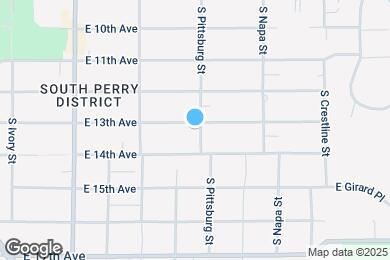 Map image of the property - 1726 E 13th Ave