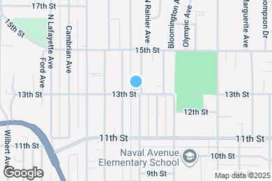 Map image of the property - 1301 Rainier Ave