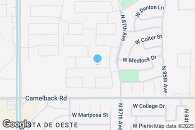 Map image of the property - 8758 W Medlock Dr
