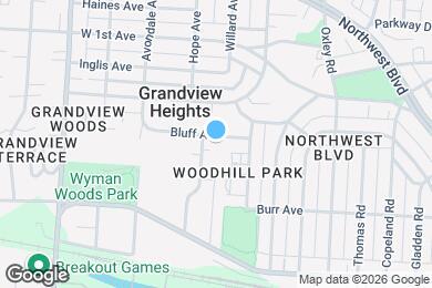 Map image of the property - 1307 Bluff Ave