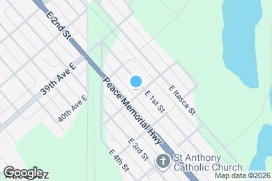 Map image of the property - 4032 E 1st St