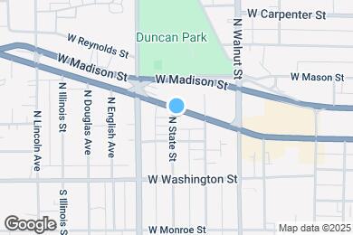 Map image of the property - 830 W Jefferson St