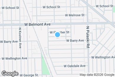 Map image of the property - 4150 W Barry Ave