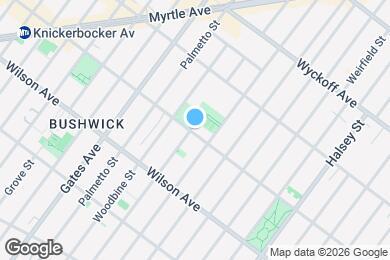 Map image of the property - Stunning Renovated 2BR in Bushwick with Stylish Finishes & Spacious Layout