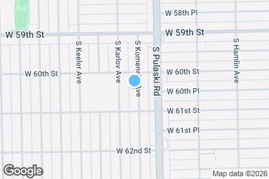 Map image of the property - 6022 S Komensky Ave