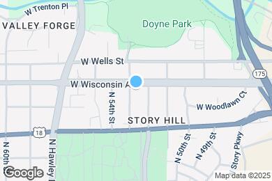 Map image of the property - 5223 W Wisconsin Ave