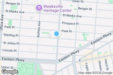 Map image of the property - 2BR 1BA Pre-War In Crown Heights