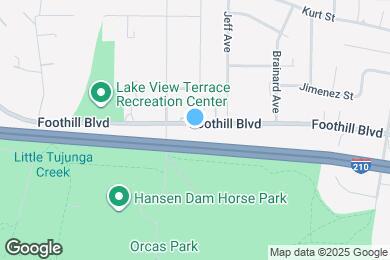 Map image of the property - 10824 Foothill Blvd