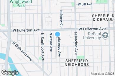 Map image of the property - 2306 N Lakewood Ave
