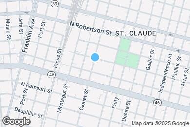 Map image of the property - 1225 Clouet St