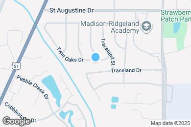 Map image of the property - 163 Twin Oaks Dr