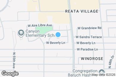 Map image of the property - 5203 W Sandra Terrace
