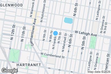Map image of the property - 2633 N Franklin St