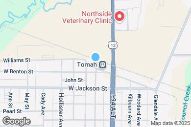 Map image of the property - 203 W Washington St