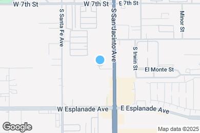 Map image of the property - 1190 S San Jacinto Ave