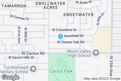 Map image of the property - 3814 W Charter Oak Rd