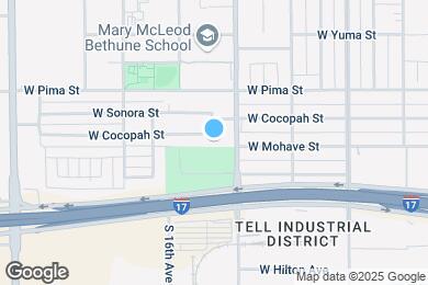 Map image of the property - 1519 W Cocopah St