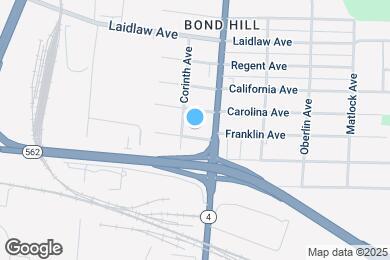 Map image of the property - 1132 Franklin Ave