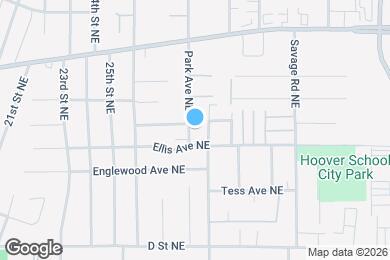 Map image of the property - 1432 Park Ave NE