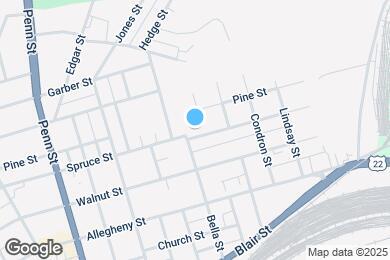 Map image of the property - 1105 Spruce St