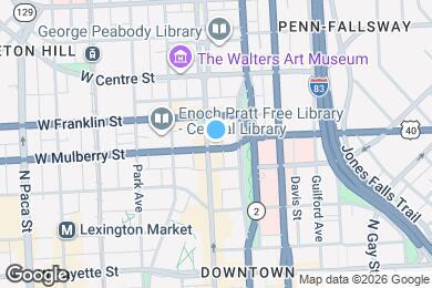 Map image of the property - 403 N Charles St