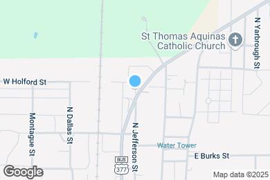 Map image of the property - 721 N Jefferson St