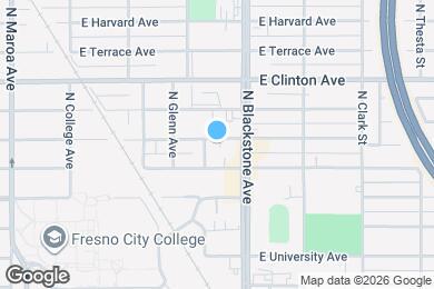 Map image of the property - 1608 E Yale Ave