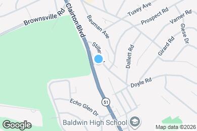 Map image of the property - 4443 Clairton Blvd