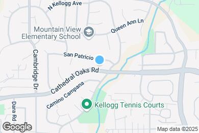 Map image of the property - 5512 Cathedral Oaks Rd