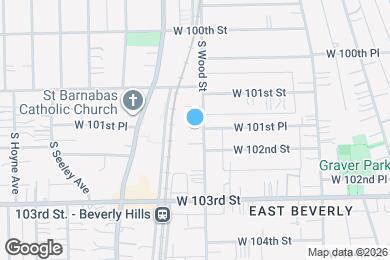 Map image of the property - 10144 S Wood St