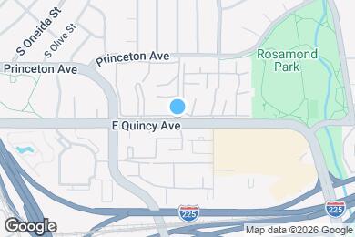 Map image of the property - 7615 E Quincy Ave