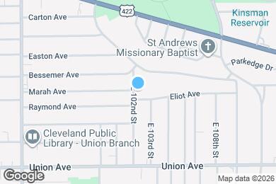 Map image of the property - 3367 E 102nd St