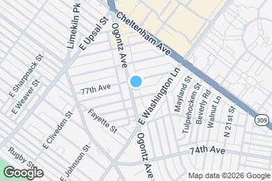Map image of the property - 7607 Ogontz Ave