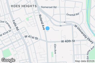 Map image of the property - 4101 Roland Ave