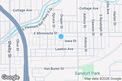 Map image of the property - 1732 Draper St