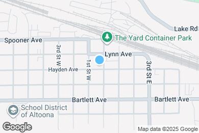 Map image of the property - 1404 Hayden Ave